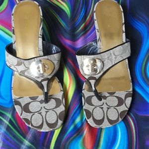 Coach open toe sandals